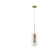 InduLuxe – Iron & Glass Pendant with Modern Edge