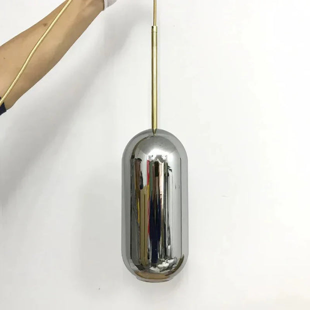 InduLuxe – Iron & Glass Pendant with Modern Edge
