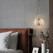 InduLuxe – Iron & Glass Pendant with Modern Edge