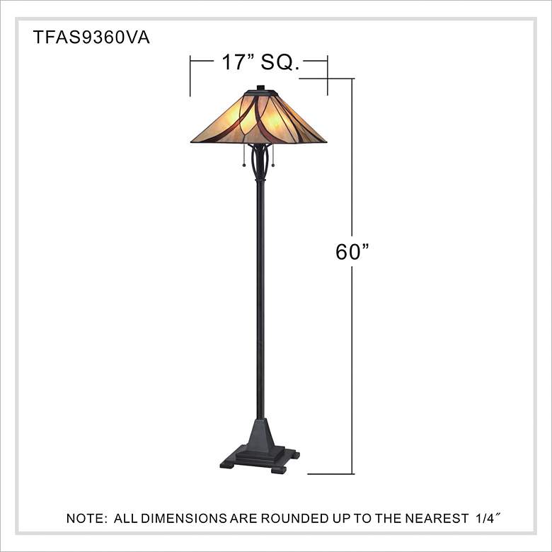 Valiant Bronze Tiffany-Style Glass Floor Lamp