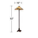 Budding Branch Art Glass Floor Lamp