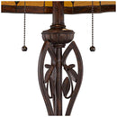 Leaf and Vine Tiffany-Style Floor Lamp